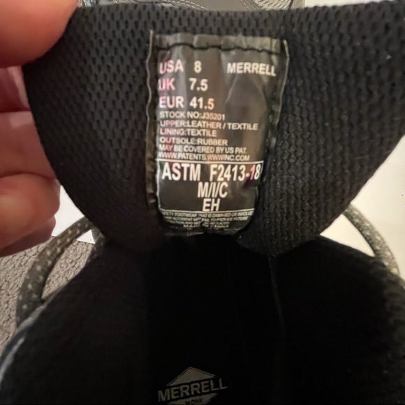 Men’s MERRELL Strongfield Waterproof Work Boots - Picture 11 of 12